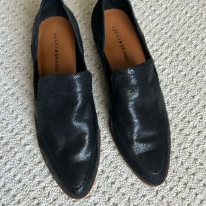 Lucky brand slip on BLACK shoes size 7 NWT
